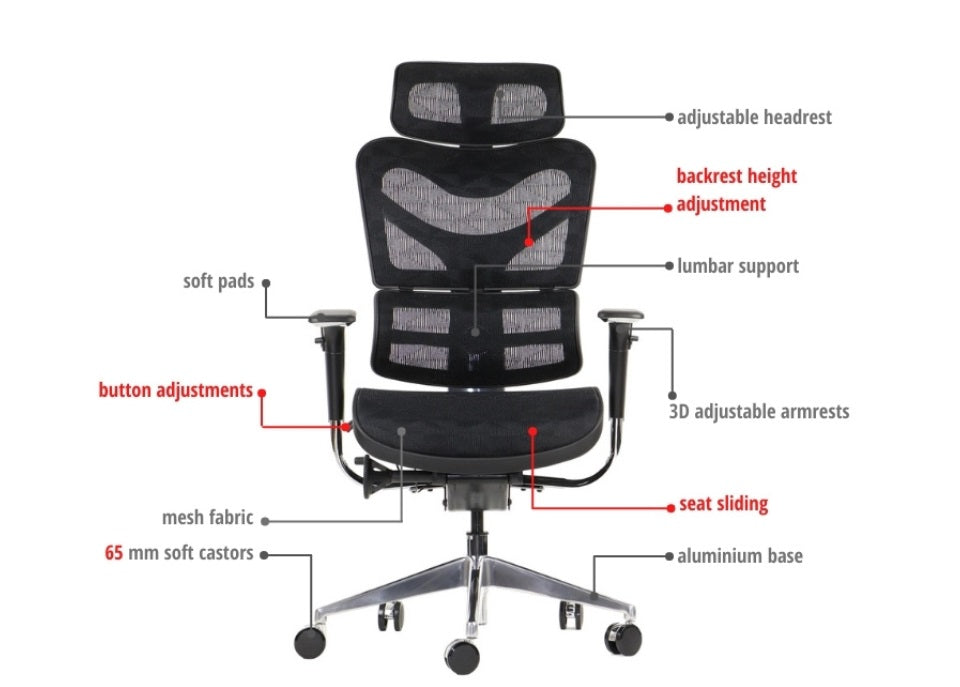 Scaun de birou KROVA ERGO LINE