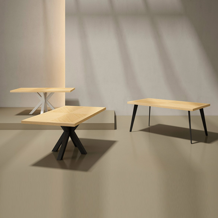 Masa LAINE 140x90/160x90/180x100/200x100 CM BLACK