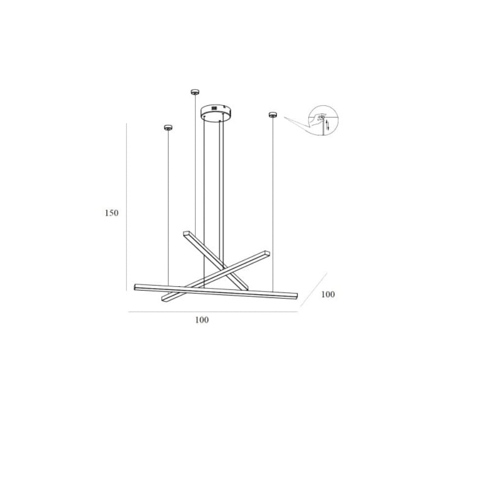 Lampă supendată SACA GOLD