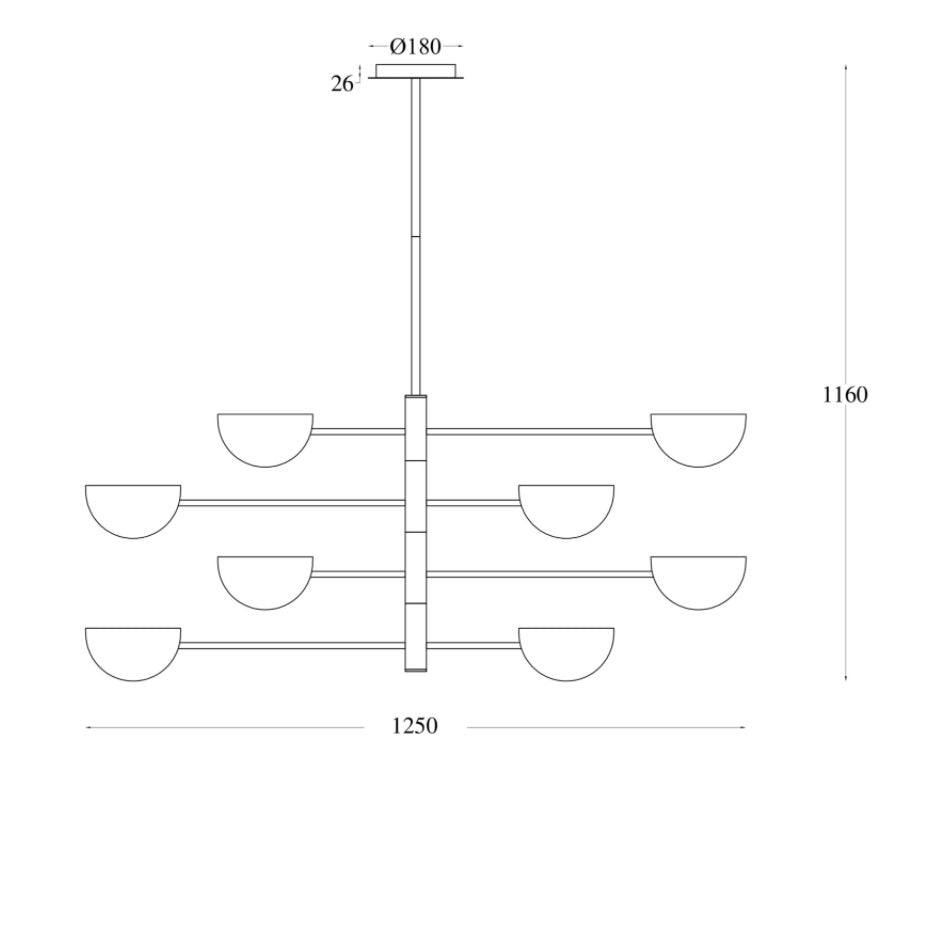 Lampă suspendată SOFTA 8L