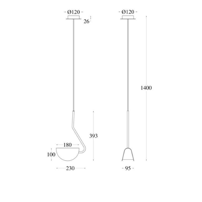 Lampă suspendată SOFTA