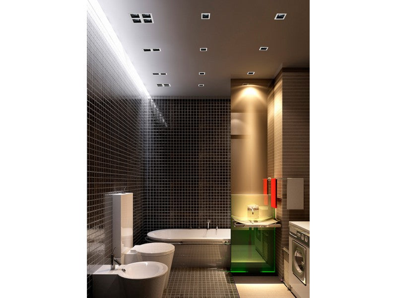 Spot incastrat MINORKA NEGRU/GOLD