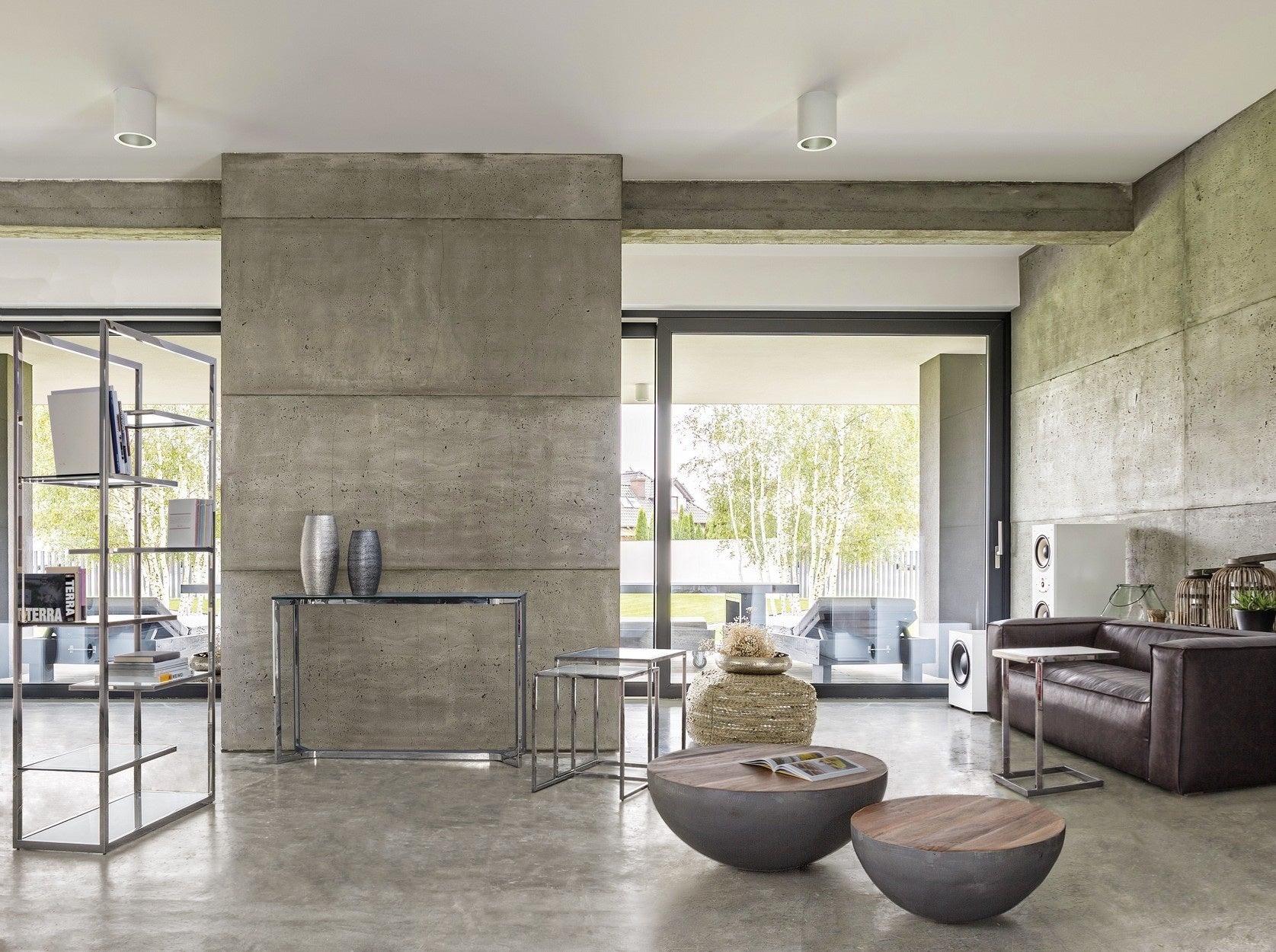 Masuta de cafea LANCAST GREY Ø90 x 38 CM