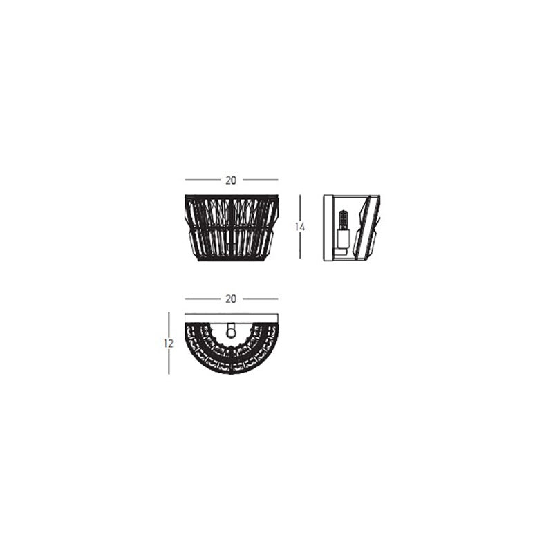 Aplica de perete LARIN ANTIQUE BRASS