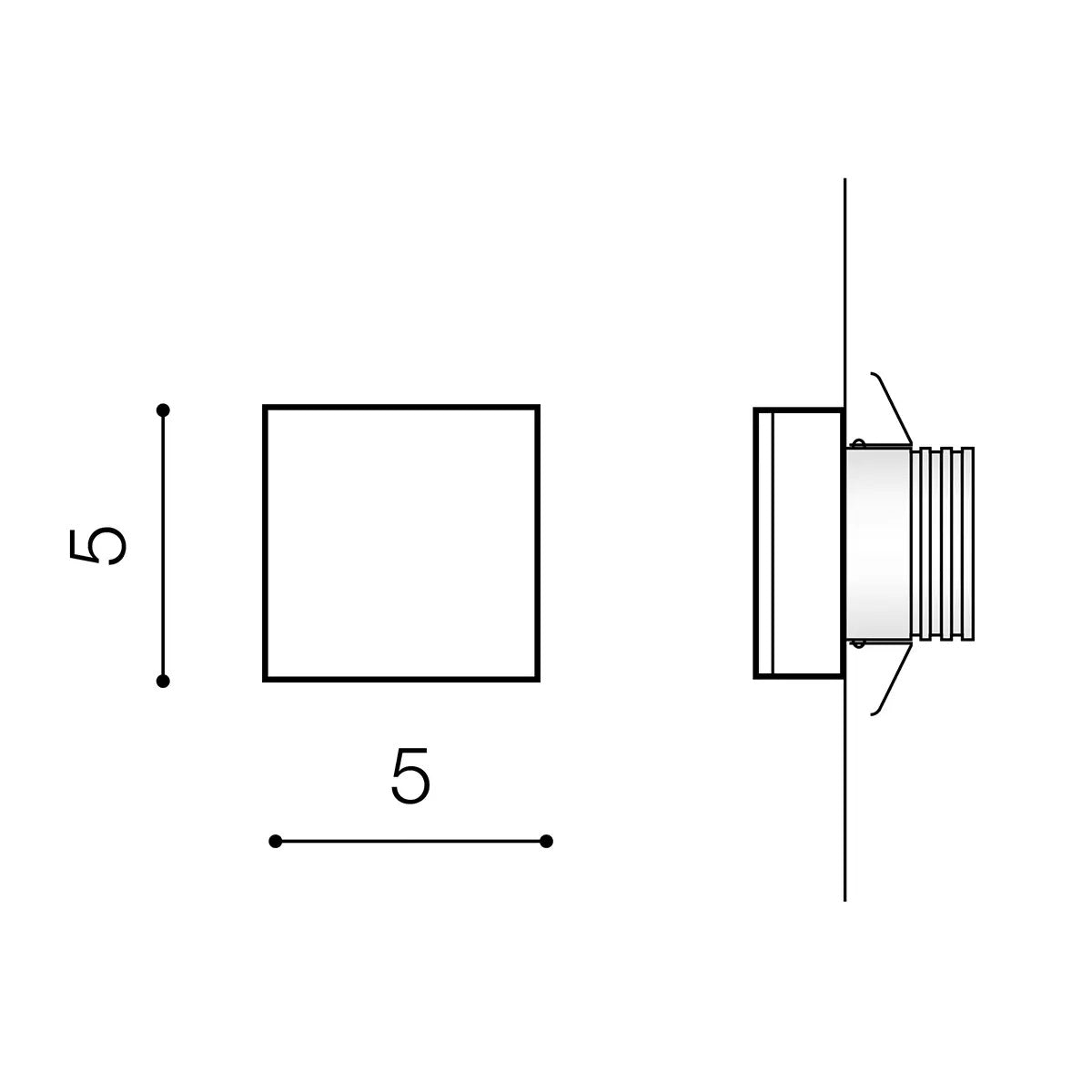 Spot treapta LAROZ SQUARE