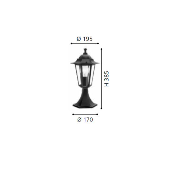Lampa stativa de exterior LATERNA 4