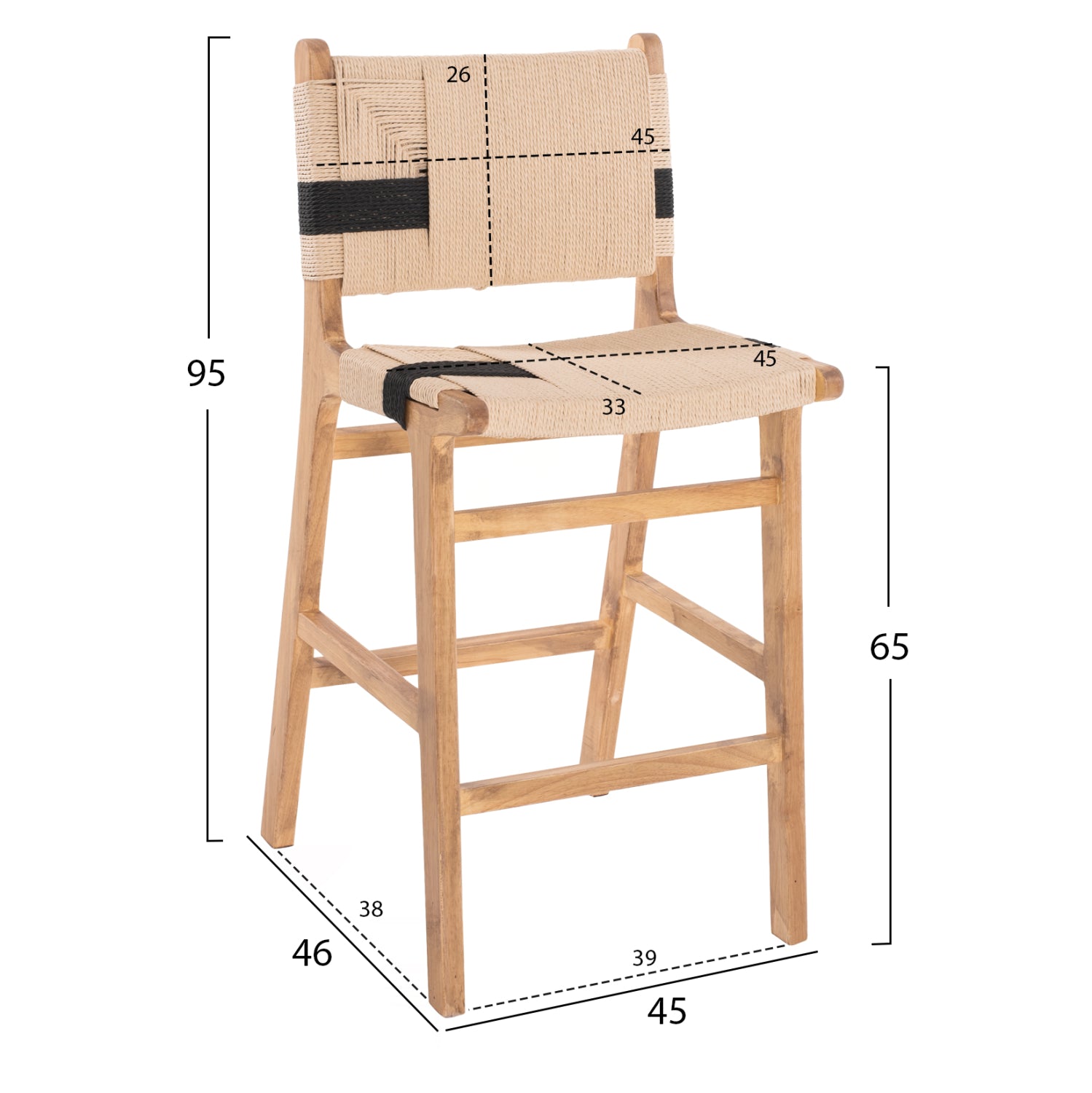 Scaun de bar LAVIS H65