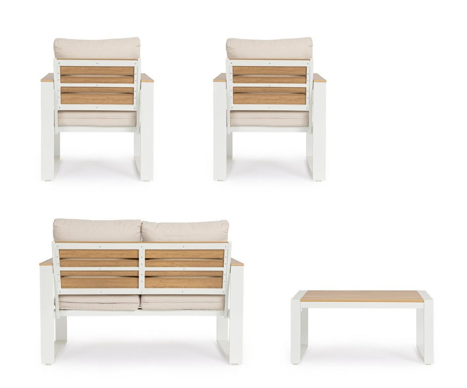 Set pentru exterior LEANDRO WHITE 4PCS