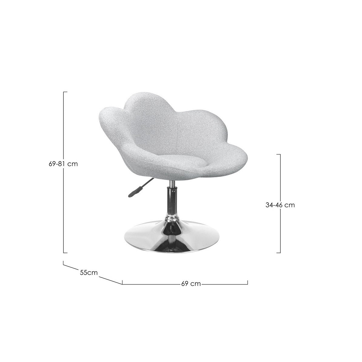 Fotoliu LENZA CHROME