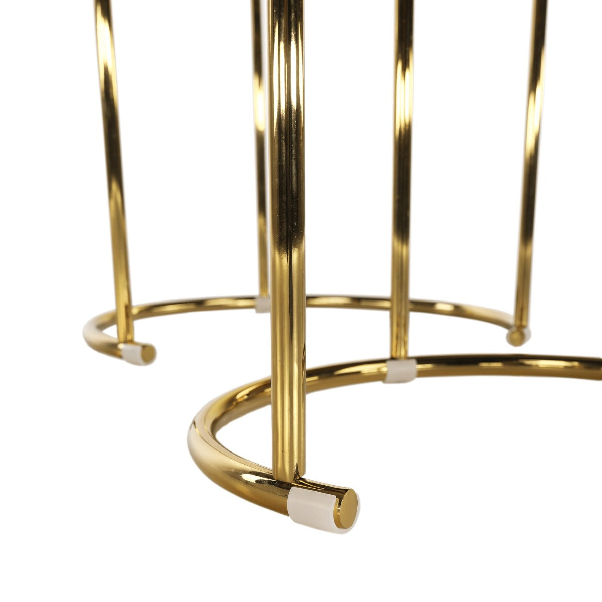 Set 2 masute de cafea LEONEL GOLD Ø42x45/50x50 CM