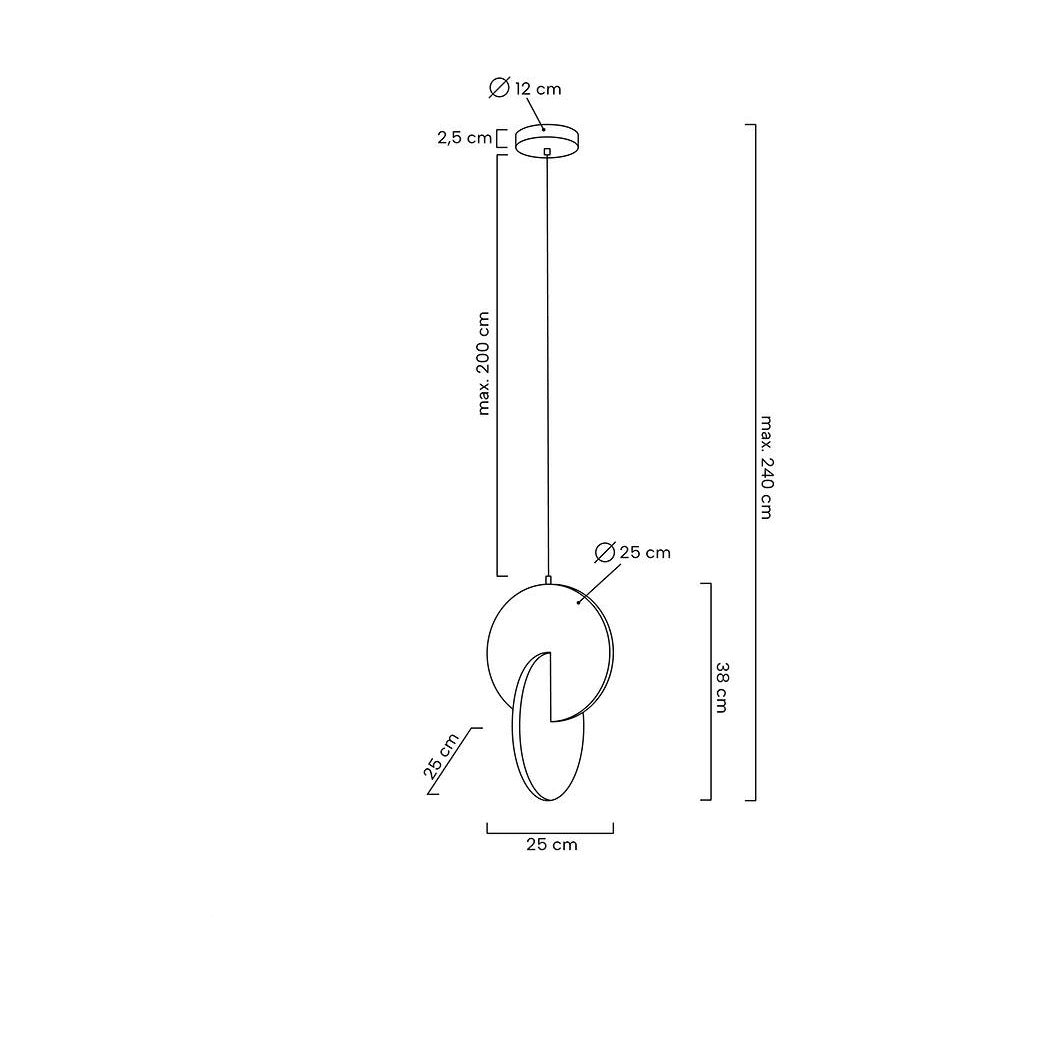 Lampa suspendata LETICIA CHROME