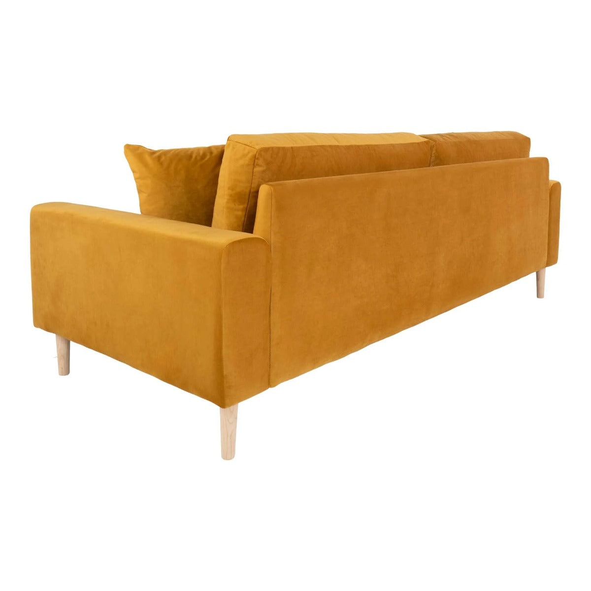 Canapea 3 locuri LIDAS MUSTARD VELVET 210 CM