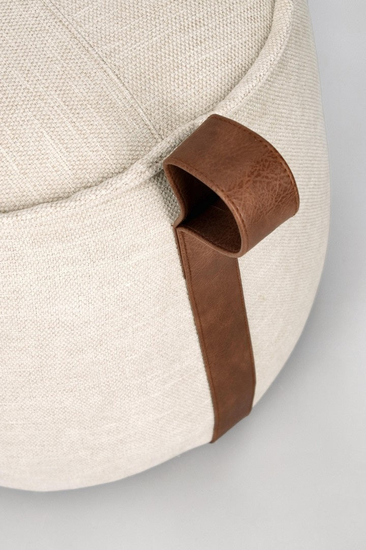 Taburet ANILA NATURAL Ø50 CM BEIGE