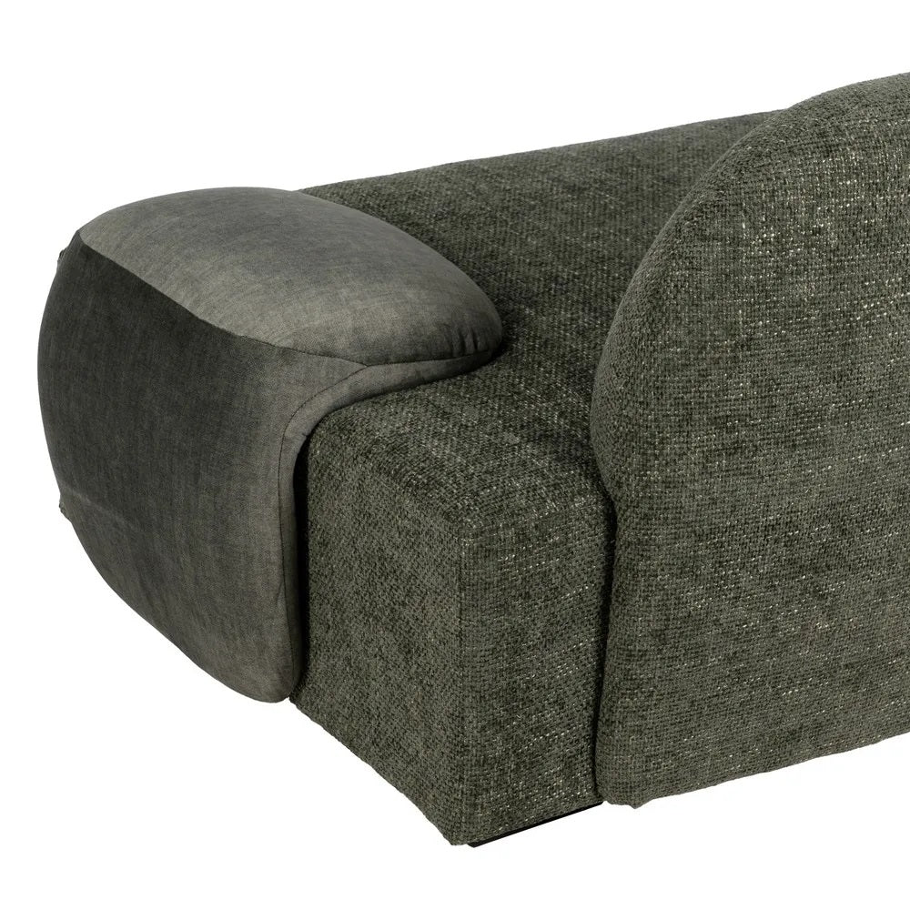 Canapea 3 locuri LORNAK GREEN 222 CM