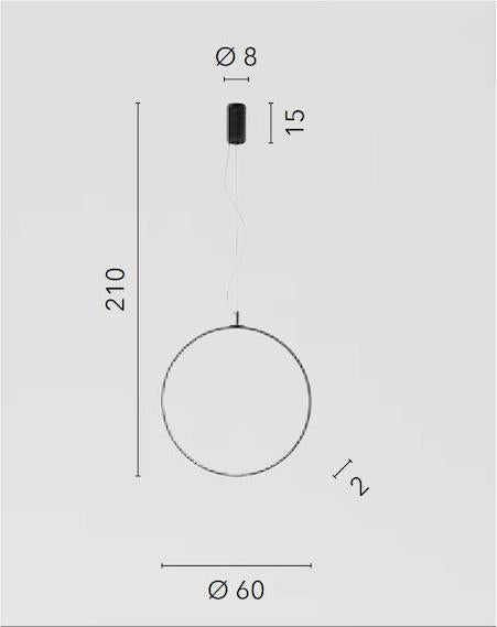 Lampa suspendata TOORX Ø60 CM