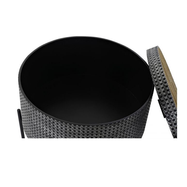 Măsuță de cafea MADOR BLACK 45x45 cm