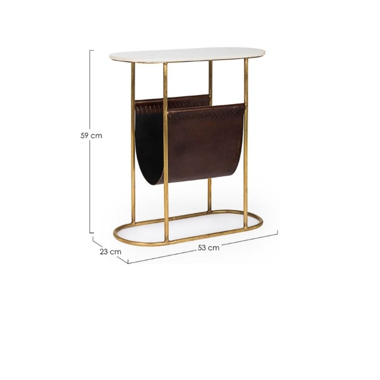 Măsuță de cafea MARMOL 53x23 cm