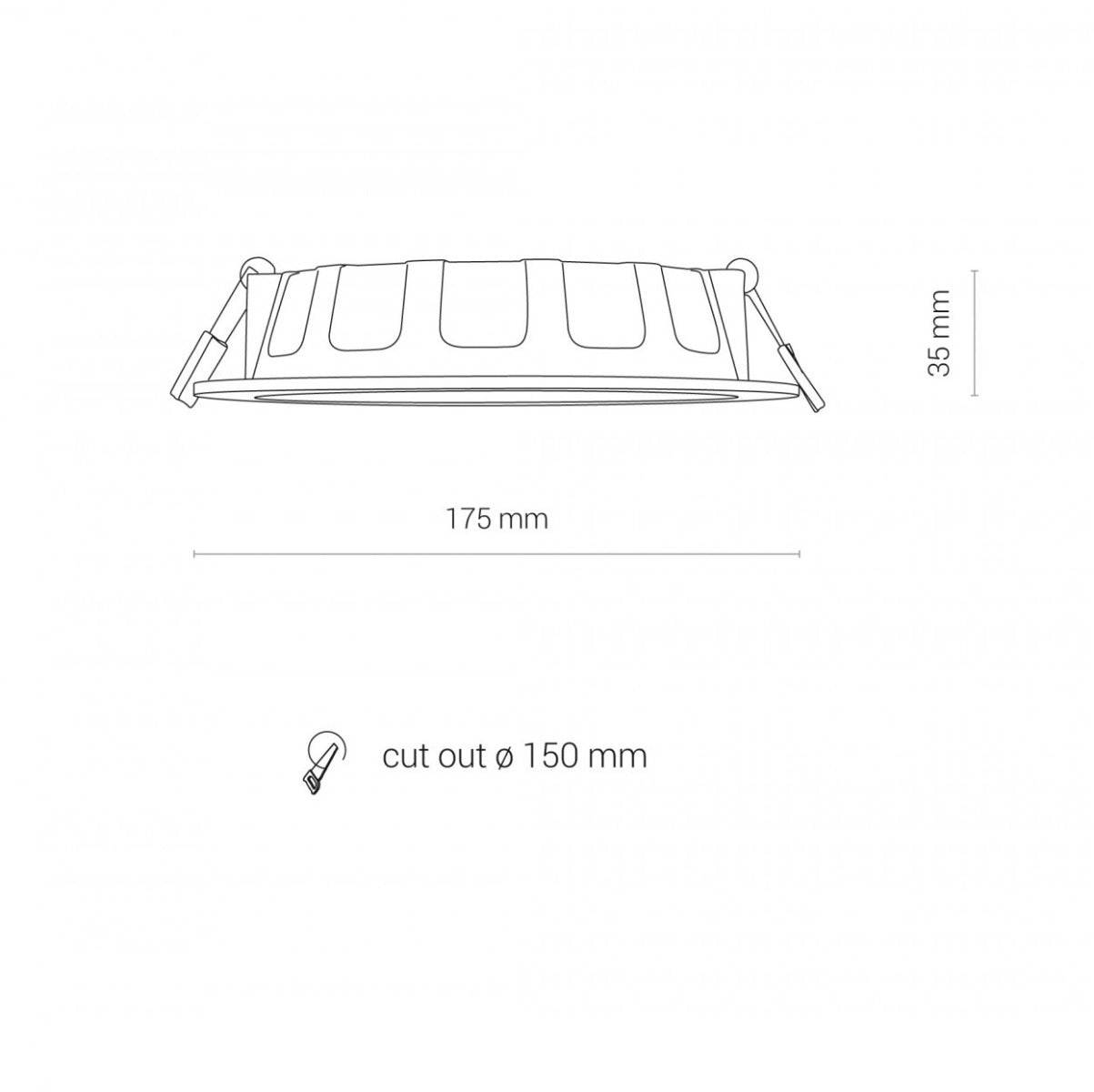 Spot incastrat MADINOS 16W