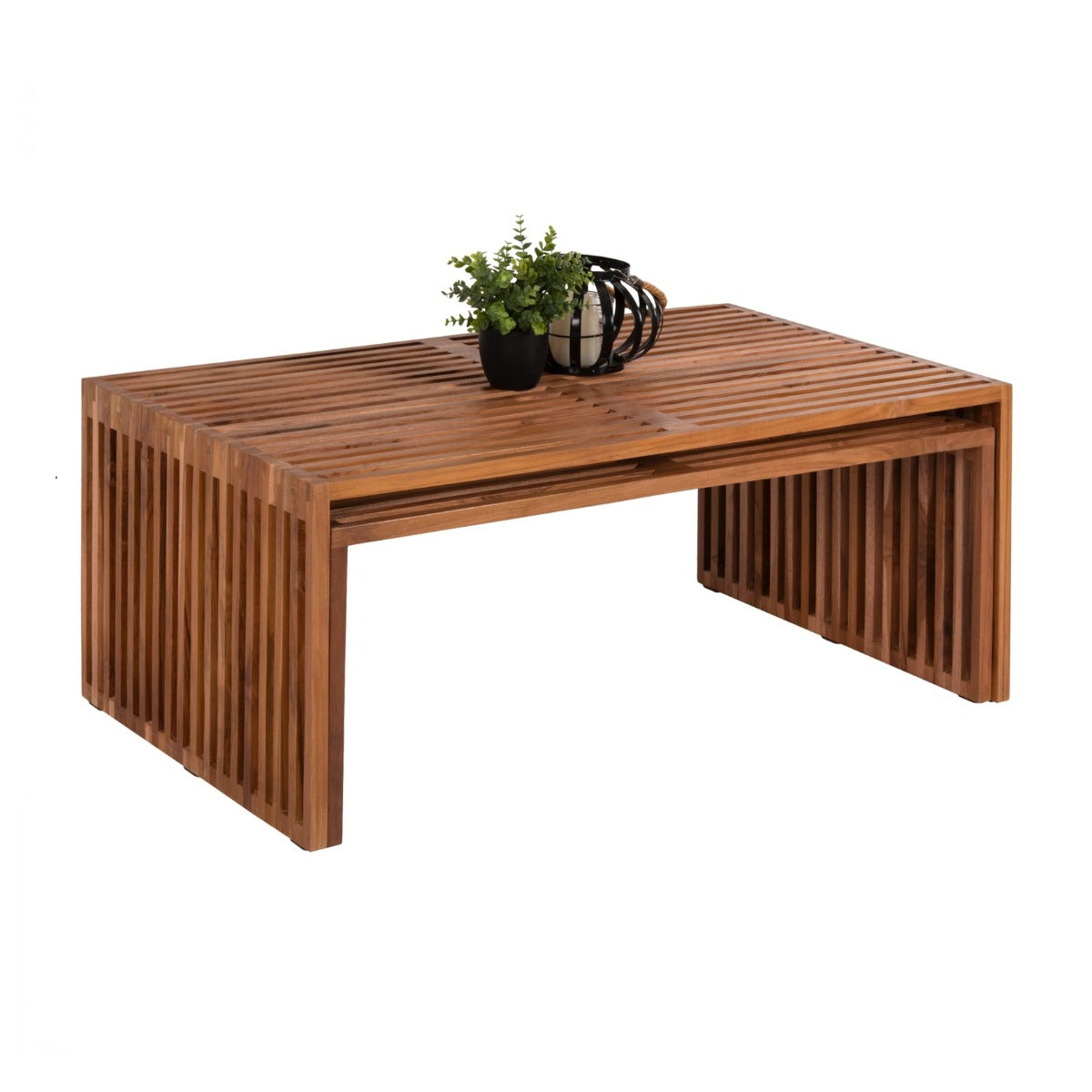 Set 2 masute de cafea MAEVA WOOD 116x60x46/110x60x40 CM
