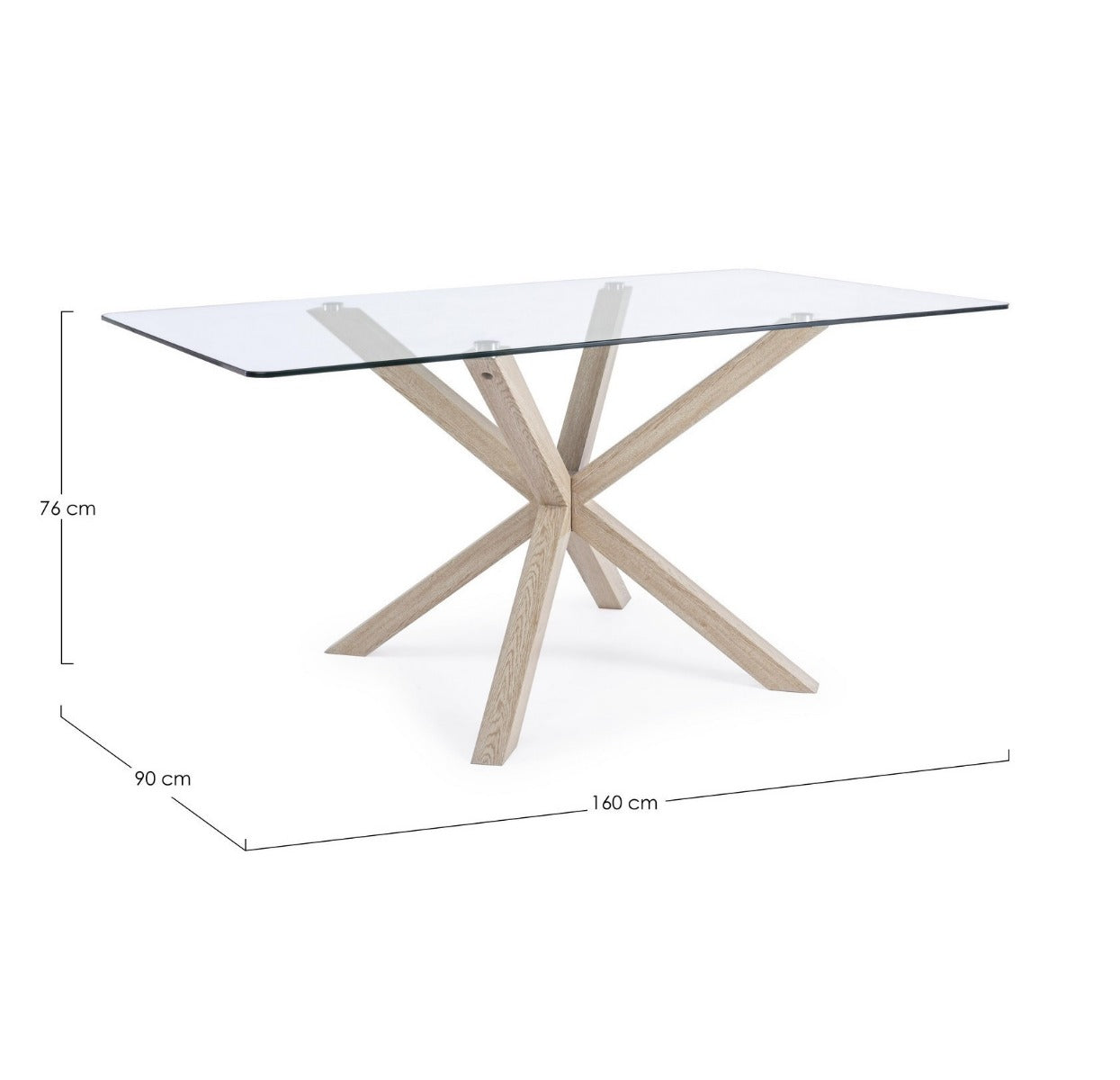 Masa MAGNE WOOD 160 x 90 CM