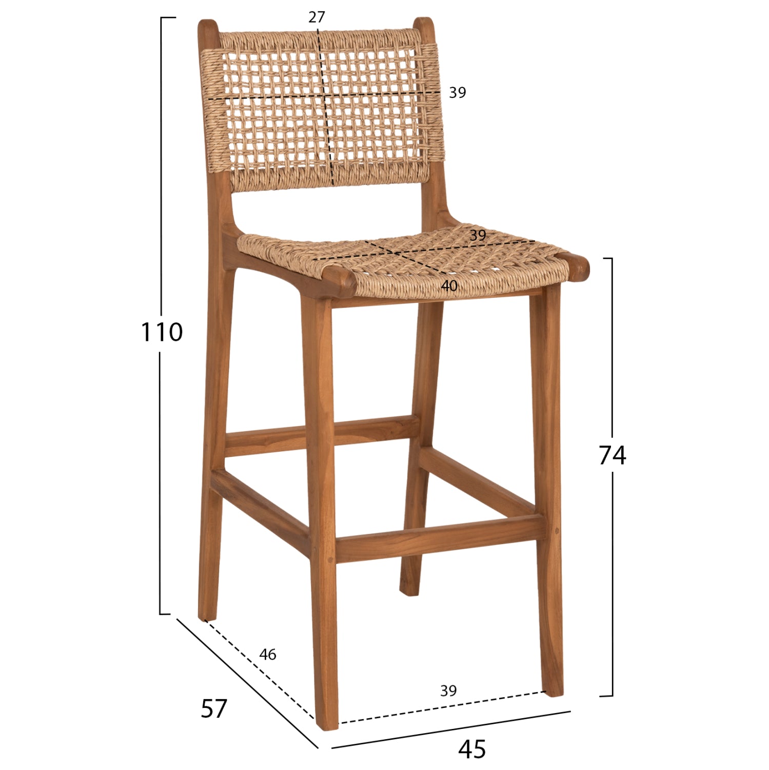 Scaun de bar MAIRA H74