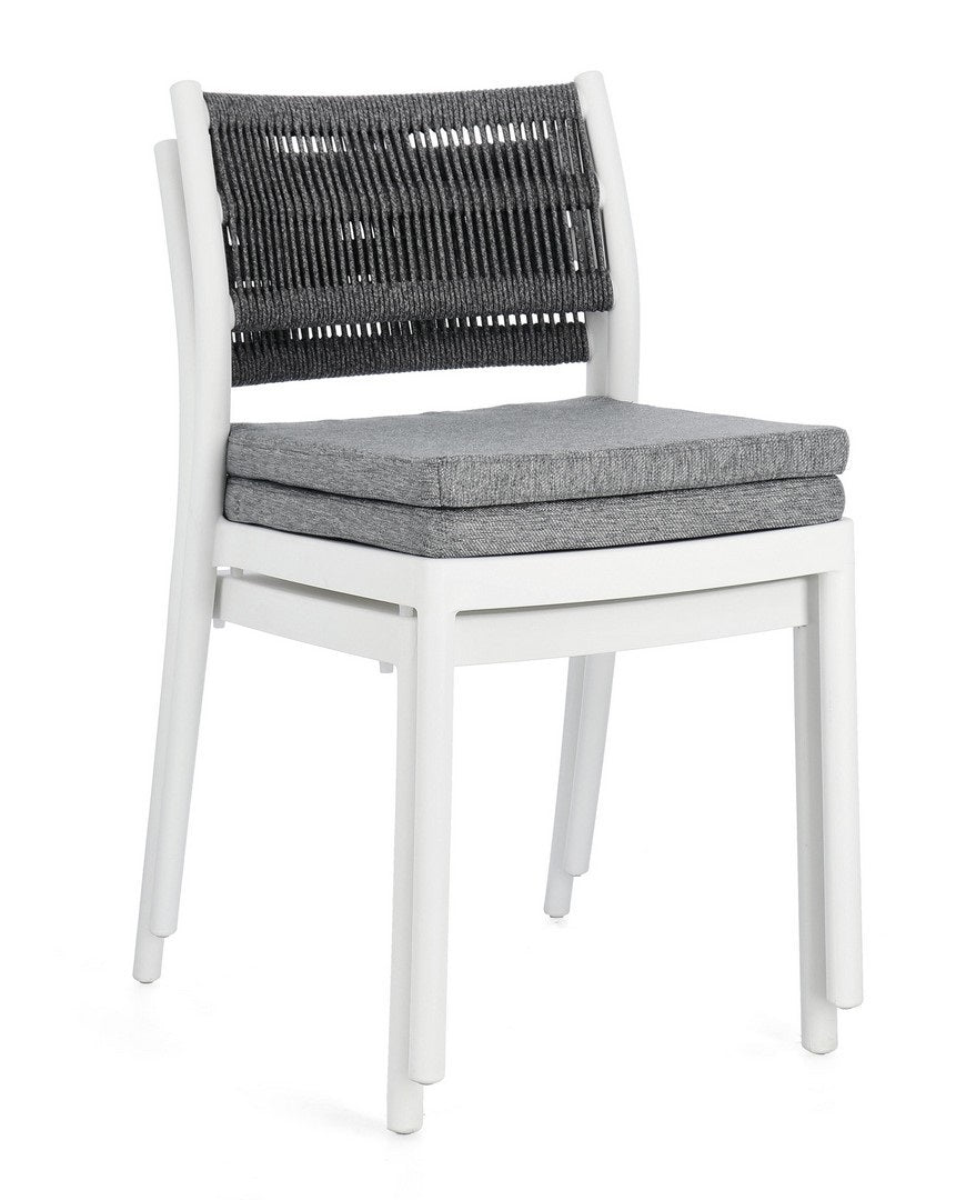 Set scaune 3+1 gratis MAKAYLA WHITE SIMPLY