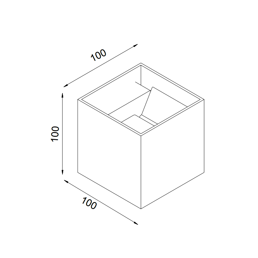 Aplica de perete PALA WHITE