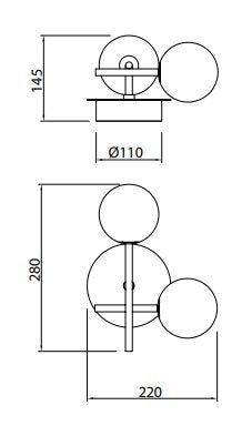 Aplica de perete CELY 2