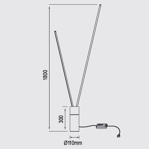 Lampadar VERTICE DUO