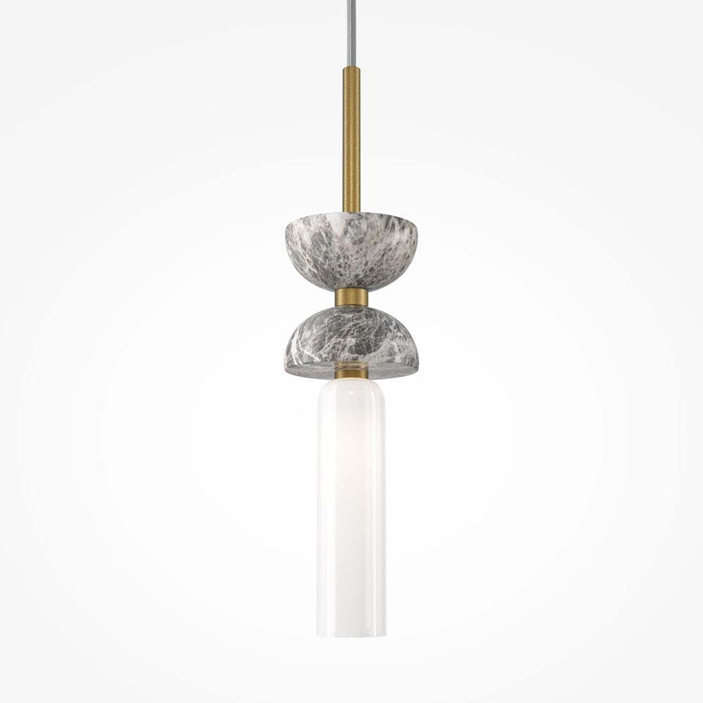 Lampa suspendata MARLOT LONG GOLD&GREY