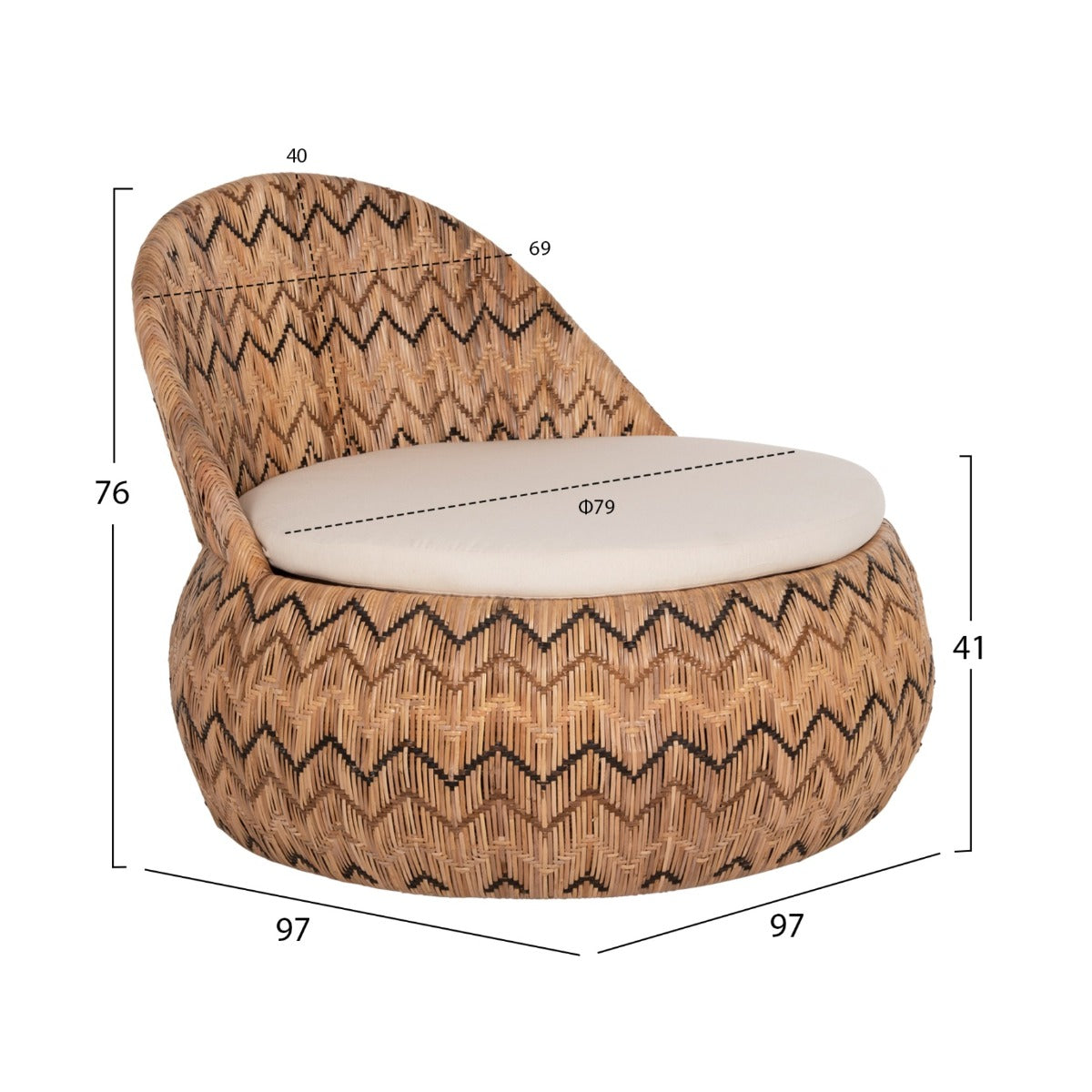 Fotoliu MARVEL ROUND