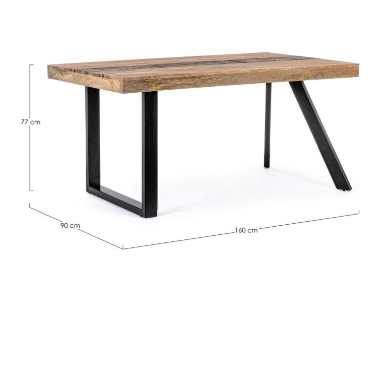 Masă MANCHES 200 x 100/160 x 90 CM