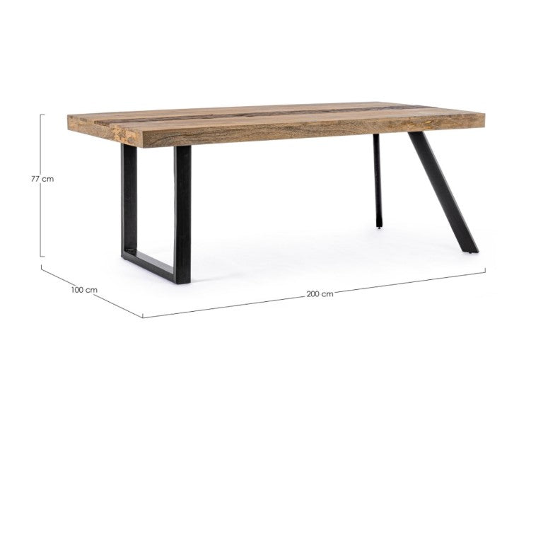 Masă MANCHES 200 x 100/160 x 90 CM