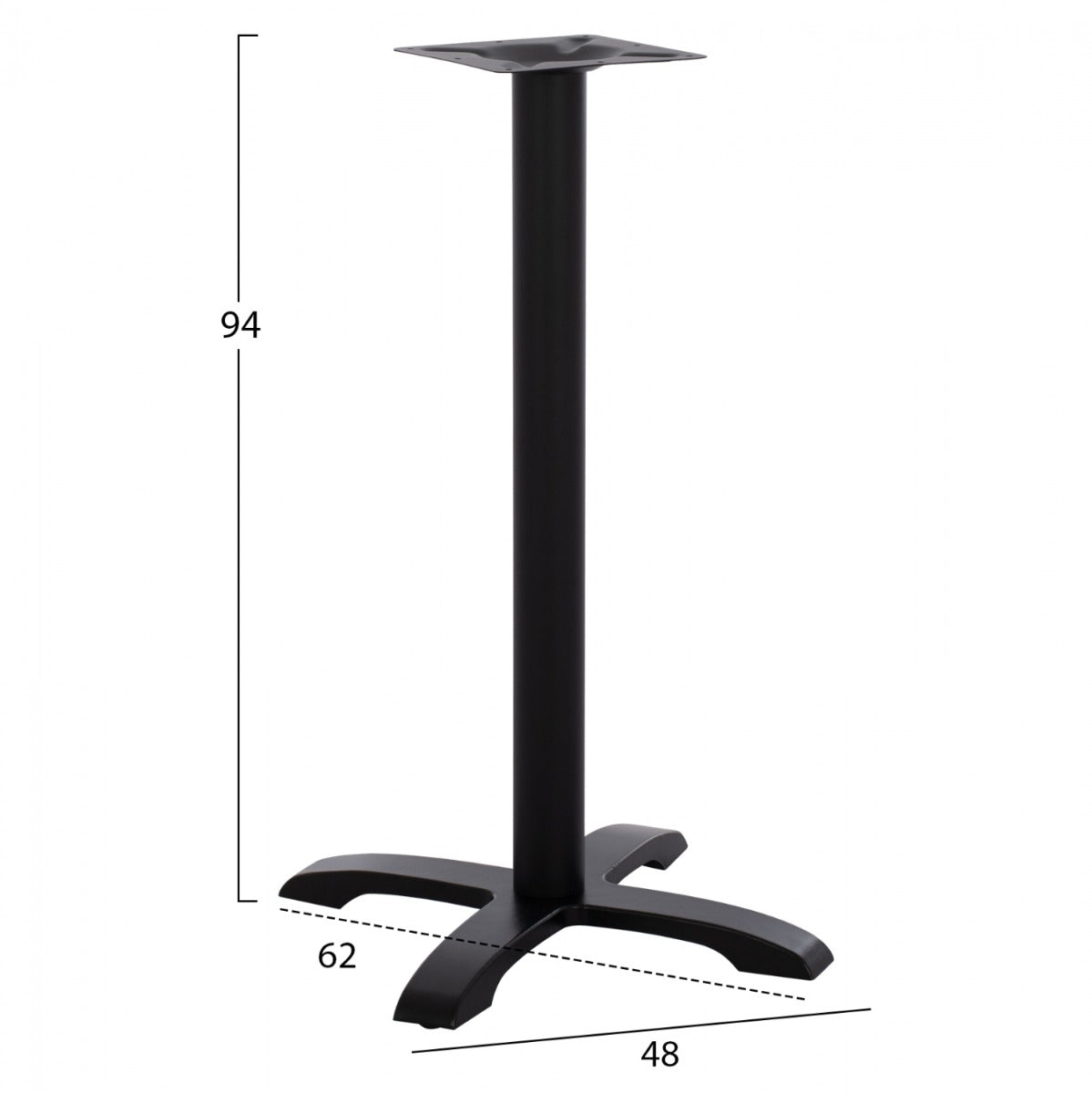 Picior masa bar MATIADA BLACK pentru blat 60/70/80cm