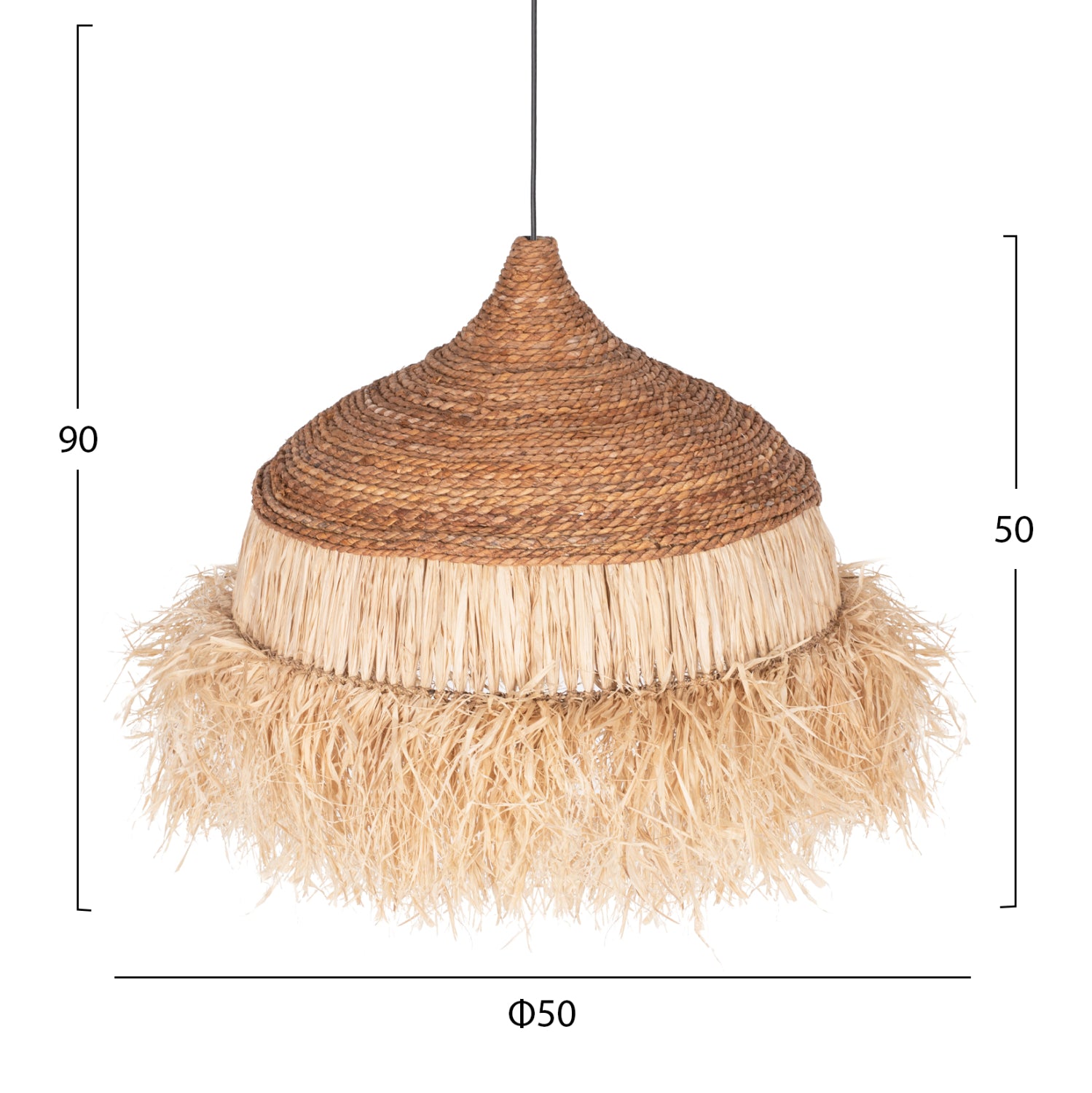 Abajur MATIS SISAL Ø50 CM