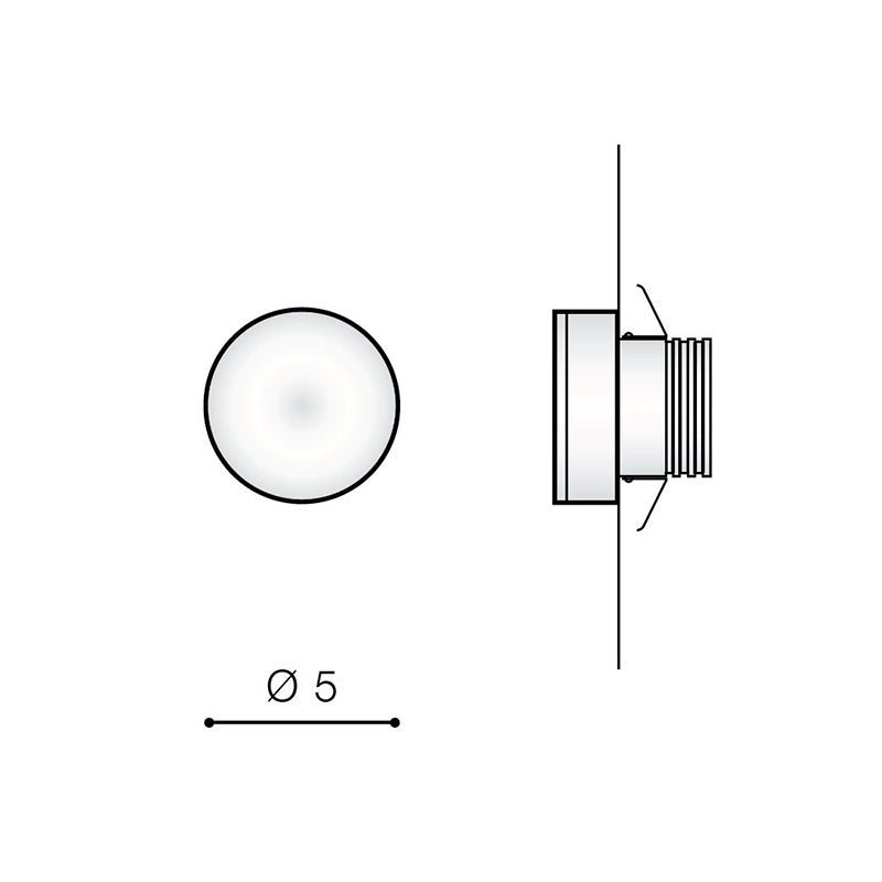 Spot treapta MAZO ROUND WHITE