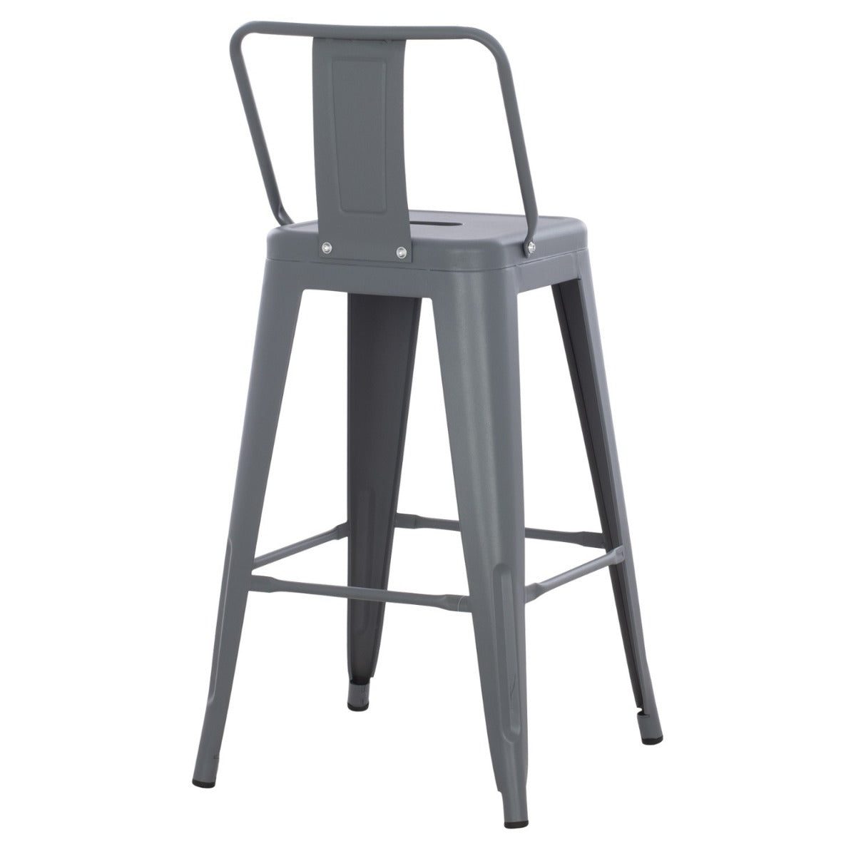 Scaun de bar MEDIUM MATT GREY H67 CM