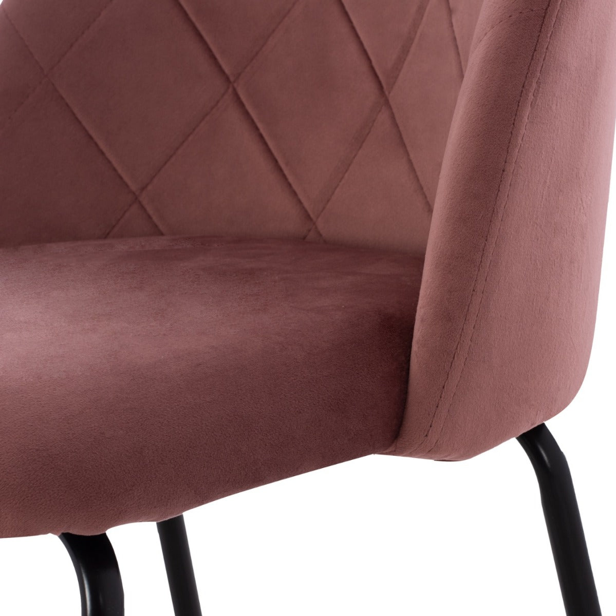 Scaun de bar MELANIA VELVET H65 CM - ROZ - PROMO