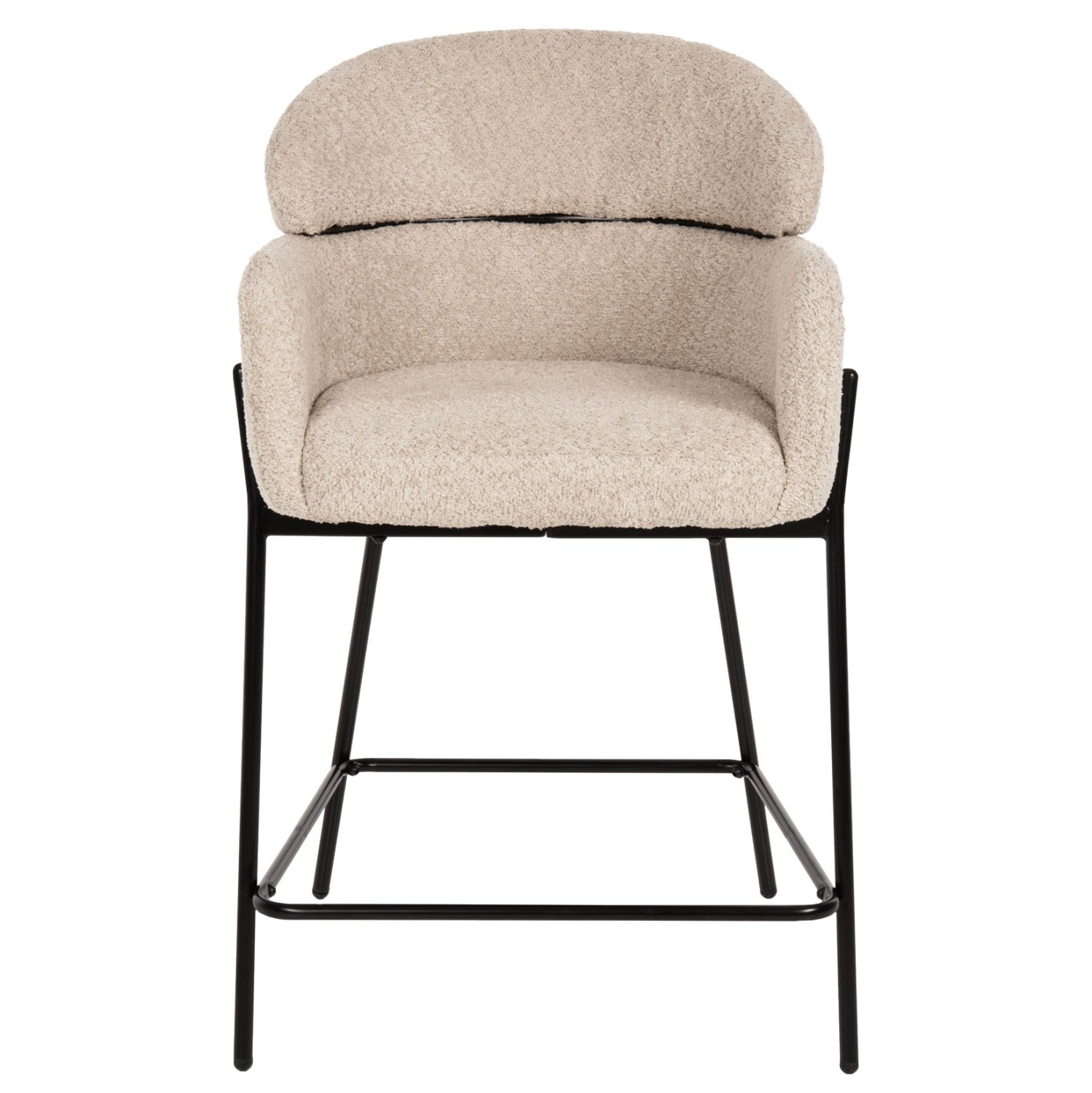 Scaun de bar MILEO BOUCLE H65 CM