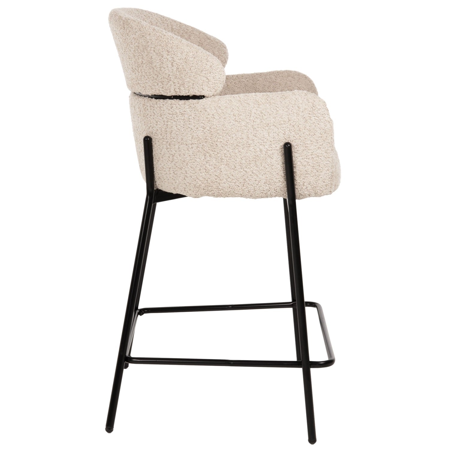 Scaun de bar MILEO BOUCLE H65 CM