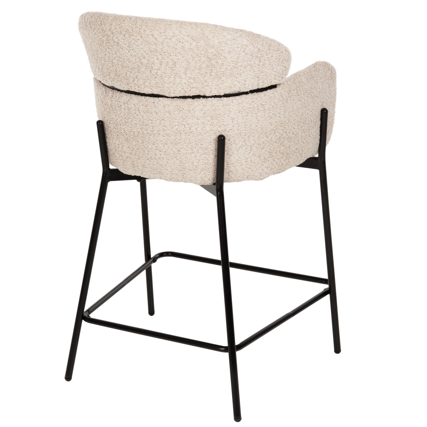 Scaun de bar MILEO BOUCLE H65 CM