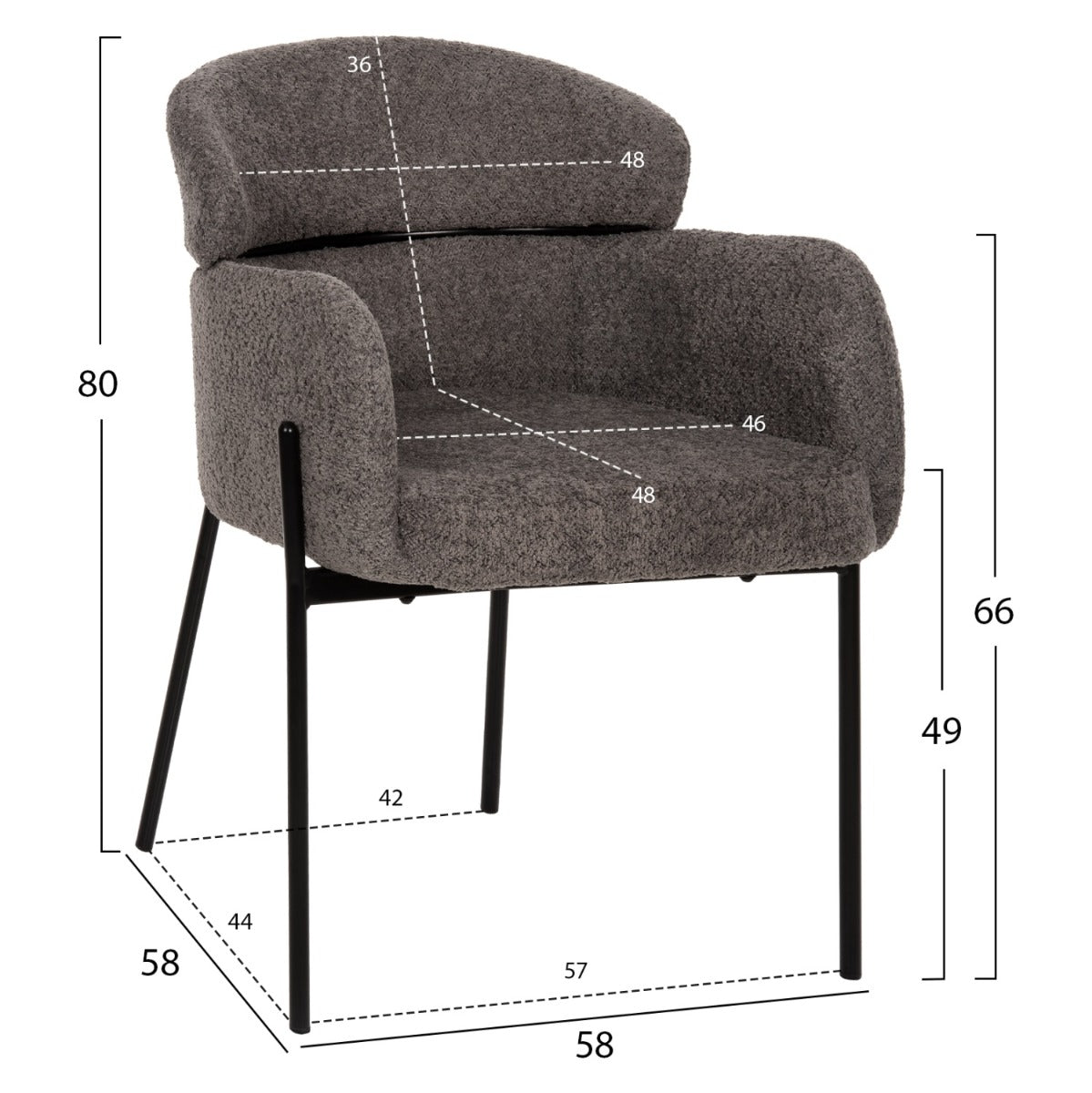 Scaun MILEO BOUCLE