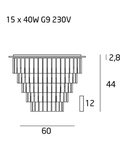 Plafoniera MONIQ Ø 60 cm