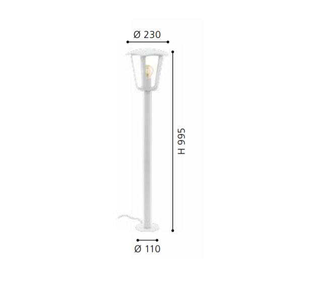 Lampa stativa de exterior MONREALE