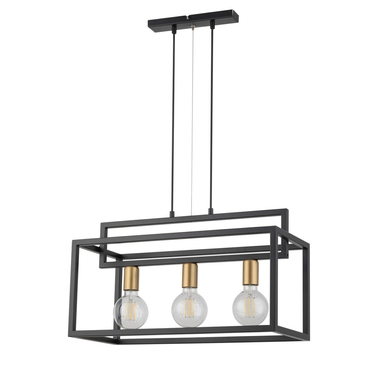 Lampa suspendata MONTANA L3-Negru / Gold