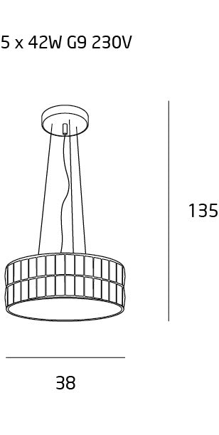 Lampa suspendata MONTE