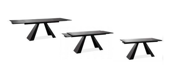 Masă extensibilă DUMHAS BLACK 160(240) x 90 CM