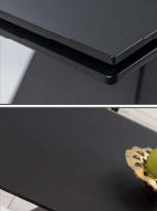 Masă extensibilă DUMHAS BLACK 160(240) x 90 CM