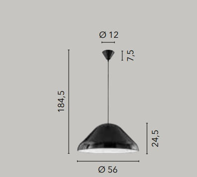 Lampa suspendata NAMEKO Ø56 CM