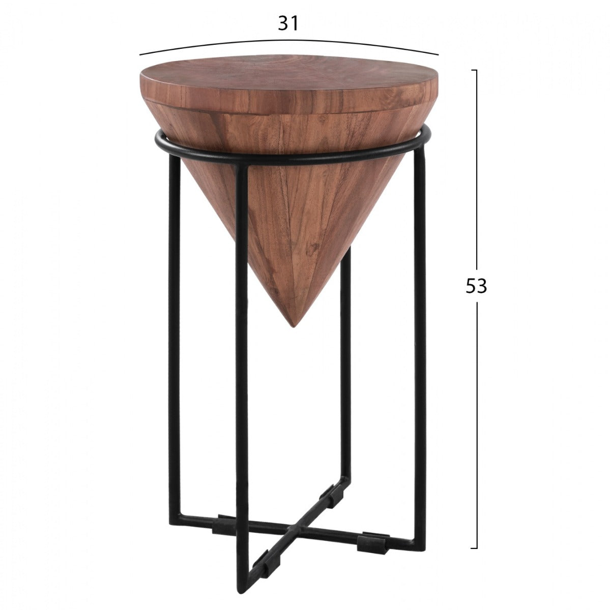 Masuta de cafea NANORTIK Ø31 x53 CM